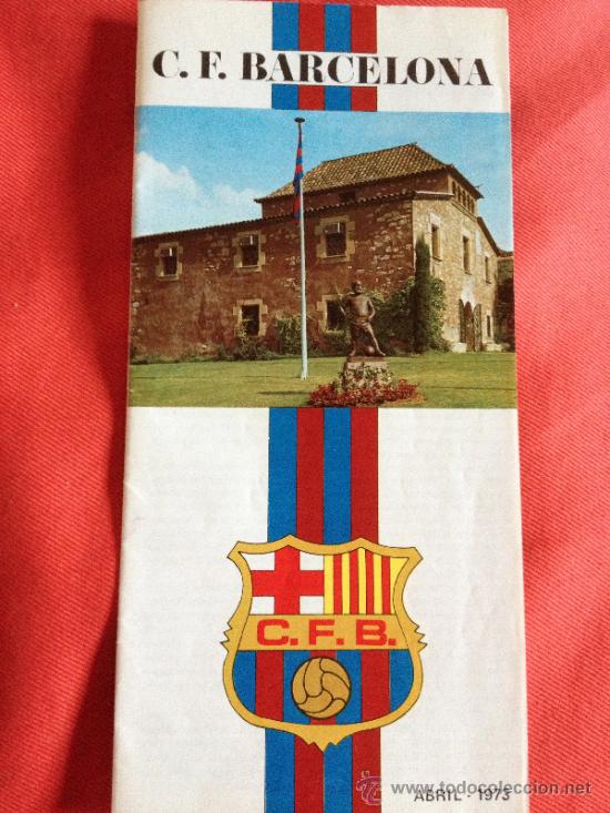 Coleccionismo deportivo: Folleto FCB 1973 -  escaso - - Foto 1