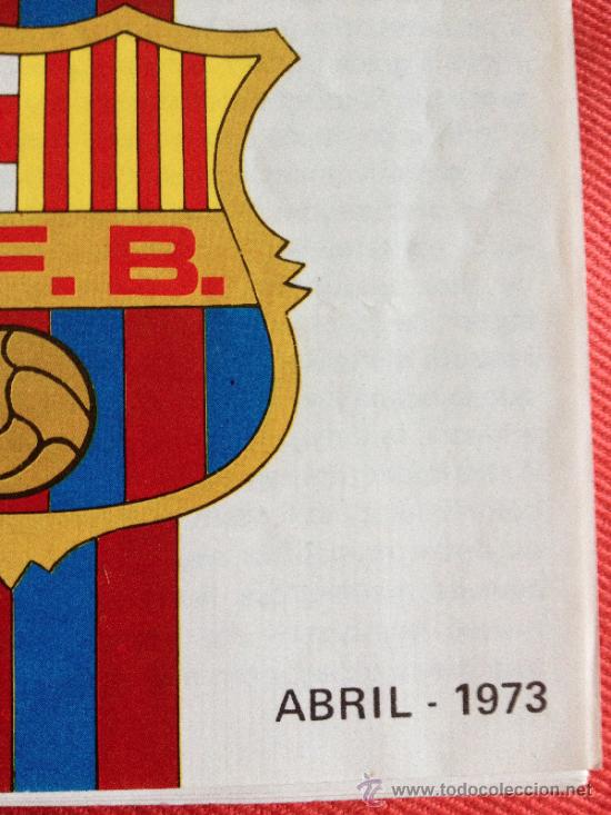 Coleccionismo deportivo: Folleto FCB 1973 -  escaso - - Foto 4