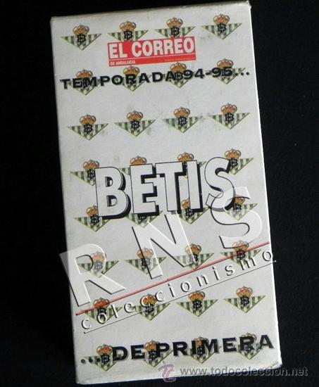 Coleccionismo deportivo: REAL BETIS BALOMPI&Eacute; - TEMPORADA 94-95 VHS TODO GOLES - ACABA 3&ordm; DE LA LIGA F&Uacute;TBOL DEPORTE EL CORREO