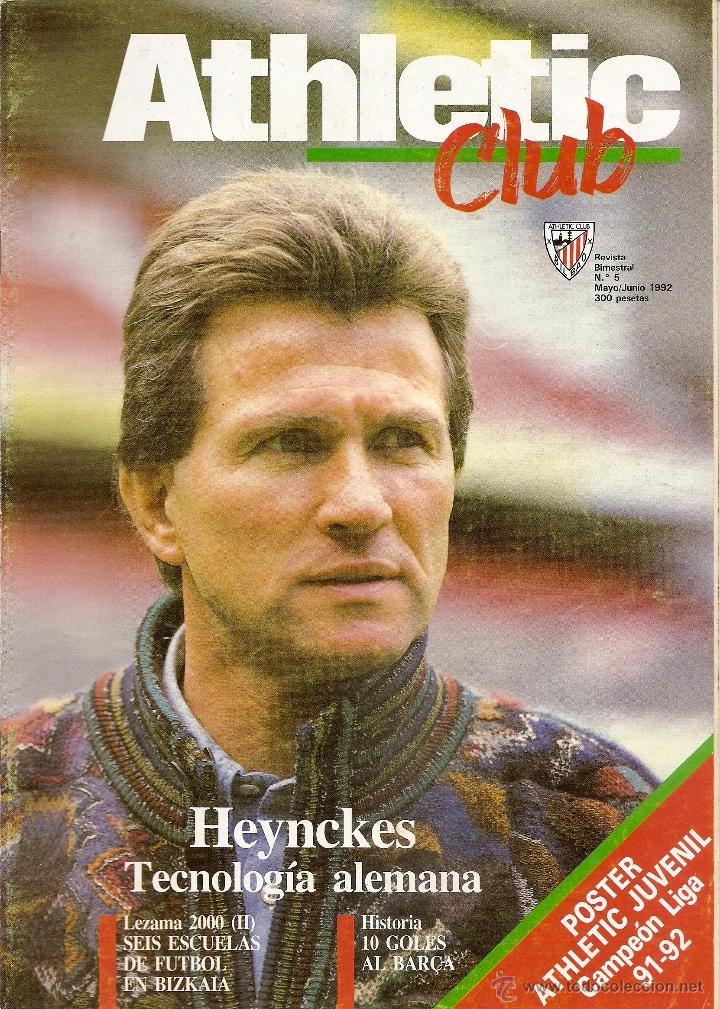 Collectionnisme sportif: REVISTA OFICIAL ATHLETIC CLUB BILBAO. N&ordm; 5. MAYO-JUNIO 1992. (5/6). FUTBOL