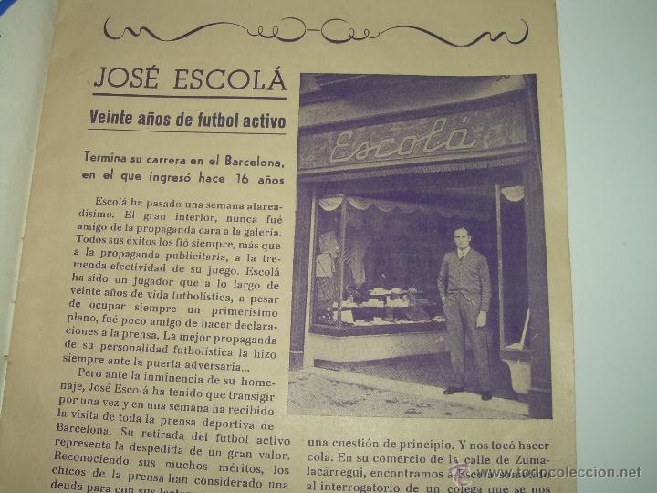 Coleccionismo deportivo: REVISTA.....F.C. BARCELONA....1949 - Foto 4