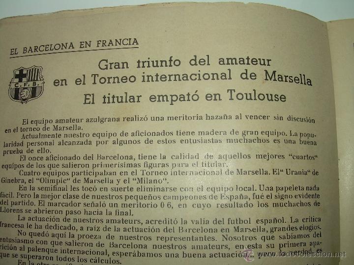 Coleccionismo deportivo: REVISTA.....F.C. BARCELONA....1949 - Foto 8