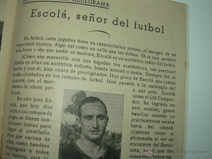 Coleccionismo deportivo: REVISTA.....F.C. BARCELONA....1949 - Foto 9