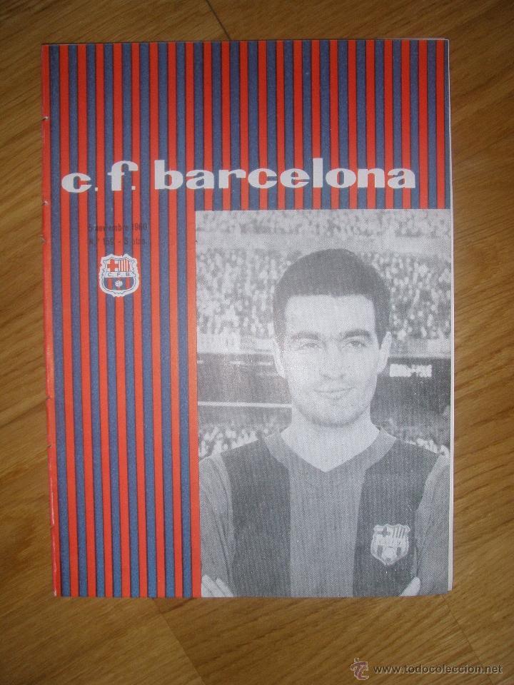 Sports collectibles: Programa oficial FC Barcelona Contra Sporting Gij&oacute;n mayo  1961