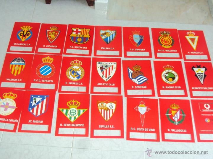 Sports collectibles: La Liga. 20 Escudos LFP. Vodafone. Completo.