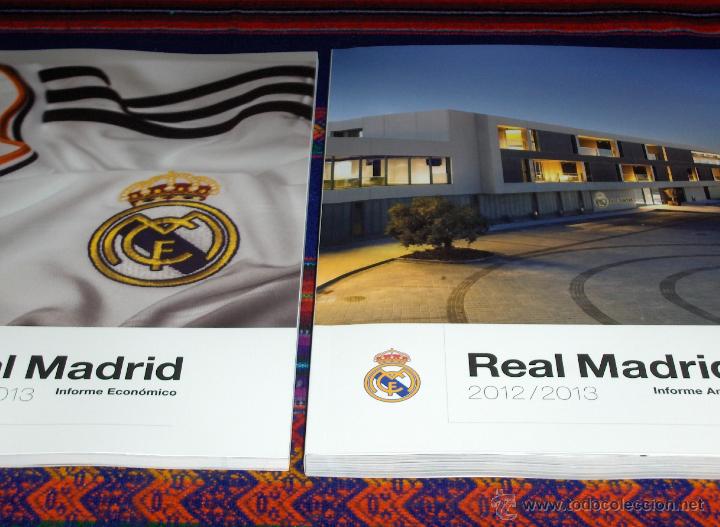 Sports collectibles: REAL MADRID 2012 2013 INFORME ANUAL, INFORME ECON&Oacute;MICO, DISCURSO PRESIDENTE Y CD ASAMBLEA GENERAL.