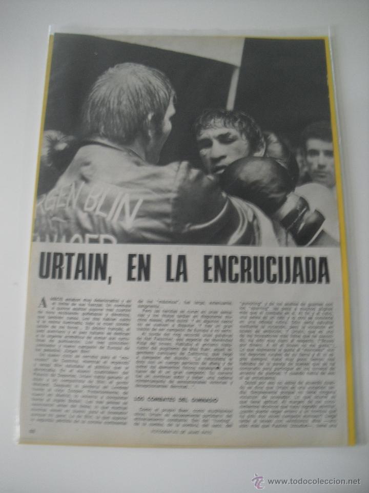 Sports collectibles: Urtain boxeador.Boxeo Recorte de prensa de 1972. Jose Manuel Fuente Ciclista del Kas. Ciclismo.