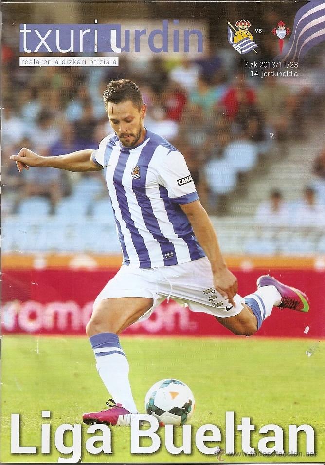 Coleccionismo deportivo: PROGRAMA  DEL PARTIDO REAL SOCIEDAD - CELTA VIGO 2013-14 - Foto 1
