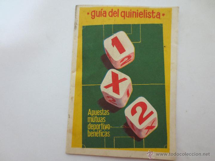 Coleccionismo deportivo: guia del quinielista. 1959 1960 1961