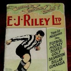 Coleccionismo deportivo: EXCEPCIONAL CATALOGO E.J. RILEY LTD. 1930 - 31, FUTBOL, HOCKEY, BOXEO GOLF BADMINTON, BILLAR, GIMNAS. Lote 40852006