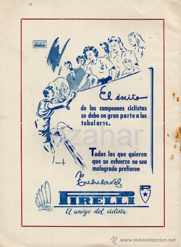 Coleccionismo deportivo: PROGRAMA DE LA IV VUELTA CICLISTA A LA PROVINCIA DE ZAMORA,1949, RARO - Foto 3