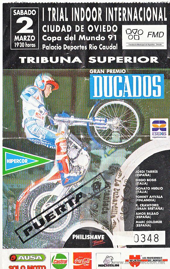 Sammelleidenschaft Sport: PON PRECIO SI OFERTA RAZONABLE ES TUYO/// I TRIAL INDOOR INTERNACIONAL CIUDAD OVIEDO COPA MUNDO 1991
