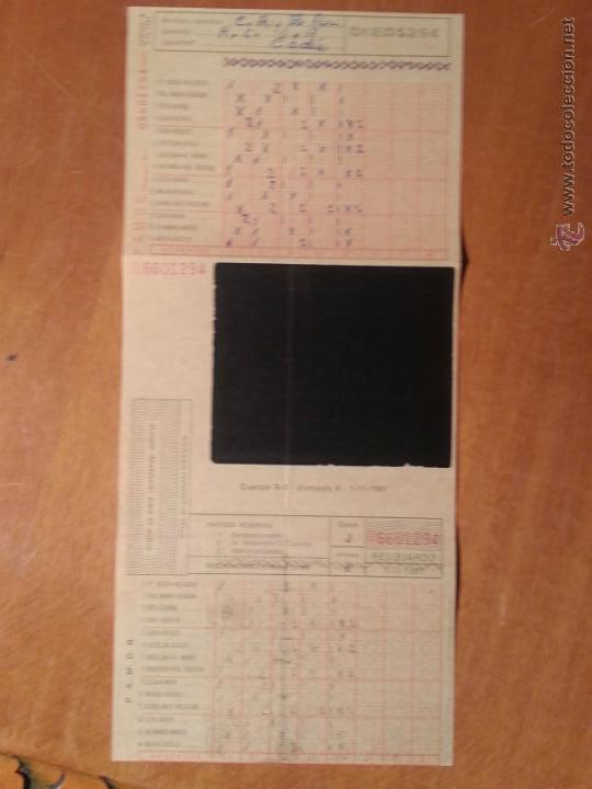 Coleccionismo deportivo: antigua quiniela futbol - Foto 1