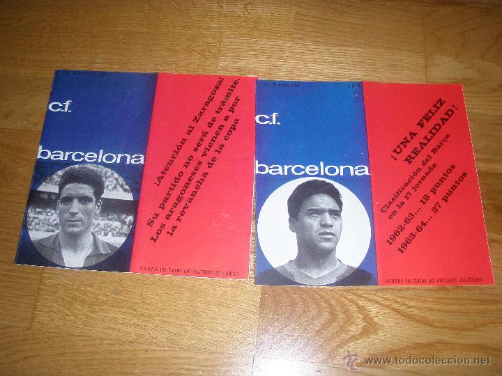 Sports collectibles: Programa oficial FC Barcelona Contra Levante 1963/4