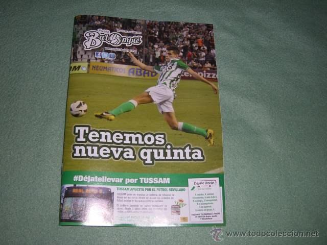 Sammelleidenschaft Sport: Programa f&uacute;tbol Real Betis Balompi&eacute; (Revista Balompi&eacute; OFICIAL N&ordm; 30, 27-10-2012) Betis - Valencia