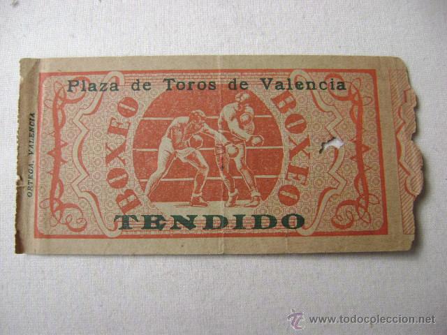 Coleccionismo deportivo: ENTRADA DE BOXEO.PLAZA DE TOROS DE VALENCIA 1948.47023 - Foto 1