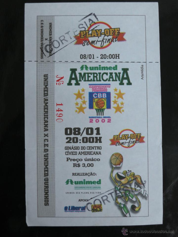 Collectionnisme sportif: Campeonato Brasile&ntilde;o de Baloncesto Masculino 2002. Play-Off