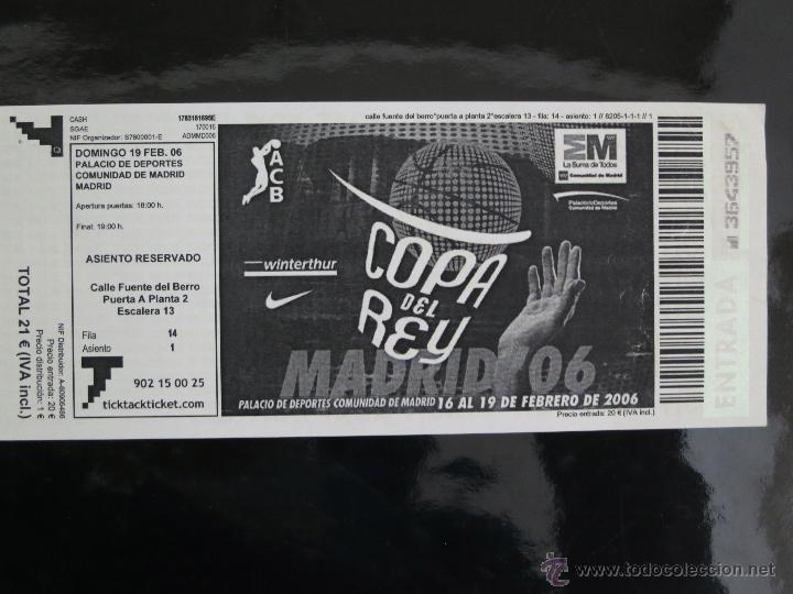 Collectionnisme sportif: ACB. Copa del Rey Madrid 2006