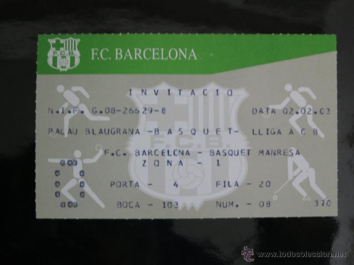 Collectionnisme sportif: Liga ACB. FC Barcelona vs Basquet Manresa