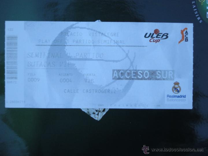 Collectionnisme sportif: ULEB CUP. Semifinal 1er. Partido