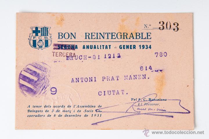 Coleccionismo deportivo: TERCERA ANUALITAT GENER 1934 DEL F.C.B. - Foto 1