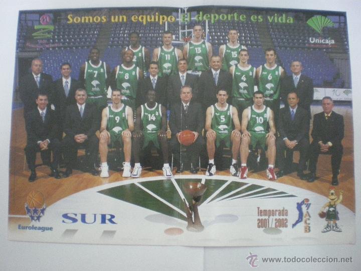 Sammelleidenschaft Sport: P&oacute;ster Club Baloncesto M&aacute;laga Unicaja- Temporada 2001/2002