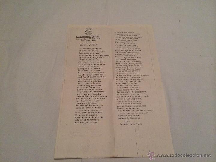 Coleccionismo deportivo: DOCUMENTO DE LA PE&Ntilde;A MADRIDISTA DE VILUMARA (BARCELONA) - Foto 1