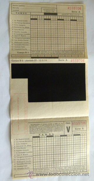Coleccionismo deportivo: Quiniela nueva a&ntilde;o 12/5/1974 - Foto 2
