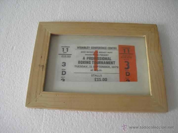 Sports collectibles: Entrada de combate o torneo de Boxeo del 11-09-1979. Wembley Conference Centre A Professional Boxing
