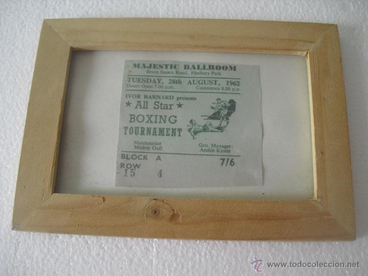 Sports collectibles: Entrada de combate o torneo de Boxeo del 28-08-1962. All Star Boxing Tounament. Majestic Ballroom.
