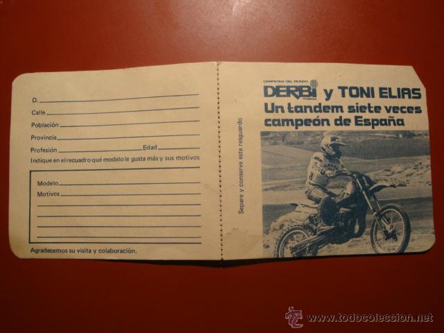 Coleccionismo deportivo: DERBI Y TONI ELIAS - Foto 3