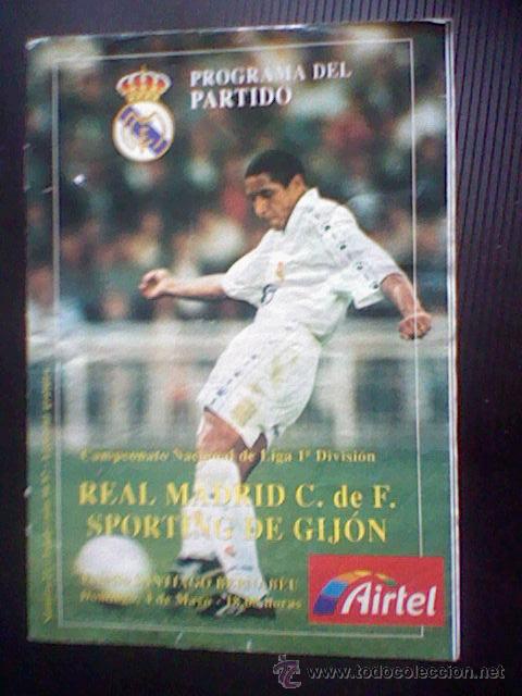 Sports collectibles: programa mano partido Real madrid GIJON 96 97 SOBADO