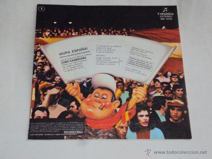 Coleccionismo deportivo: Aupa ESPA&Ntilde;A 82 !!! LOTE 5 VINILOS. - Foto 6