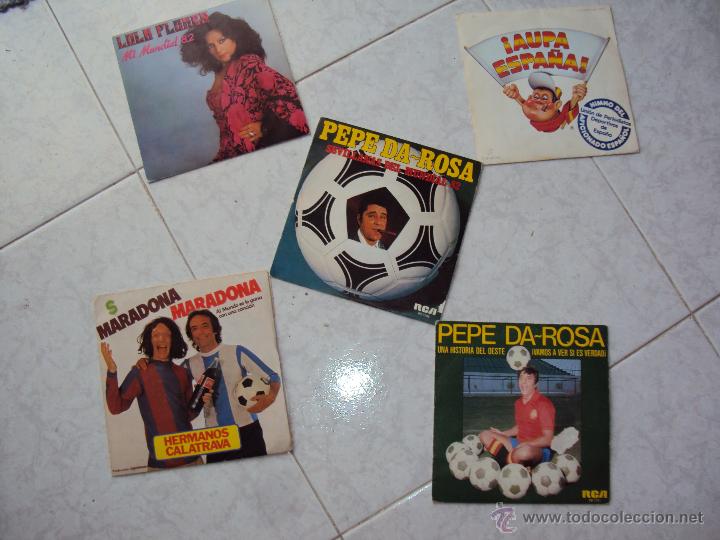 Coleccionismo deportivo: Aupa ESPA&Ntilde;A 82 !!! LOTE 5 VINILOS. - Foto 8