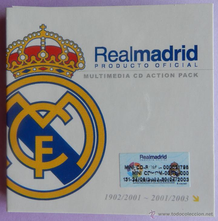 Coleccionismo deportivo: REAL MADRID - MULTIMEDIA CD ACTION PACK 1902 - 2003 - 2 CDS PRODUCTO OFICIAL - MINI CDROM - Foto 1