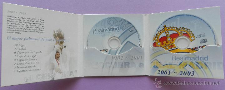 Coleccionismo deportivo: REAL MADRID - MULTIMEDIA CD ACTION PACK 1902 - 2003 - 2 CDS PRODUCTO OFICIAL - MINI CDROM - Foto 3