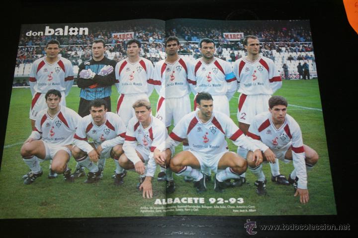 Coleccionismo deportivo: POSTER DON BAL&Oacute;N ALBACETE TEMPORADA 92-93 - Foto 1