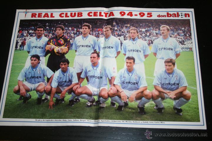 Coleccionismo deportivo: POSTER DON BAL&Oacute;N CELTA TEMPORADA 94-95 - Foto 1
