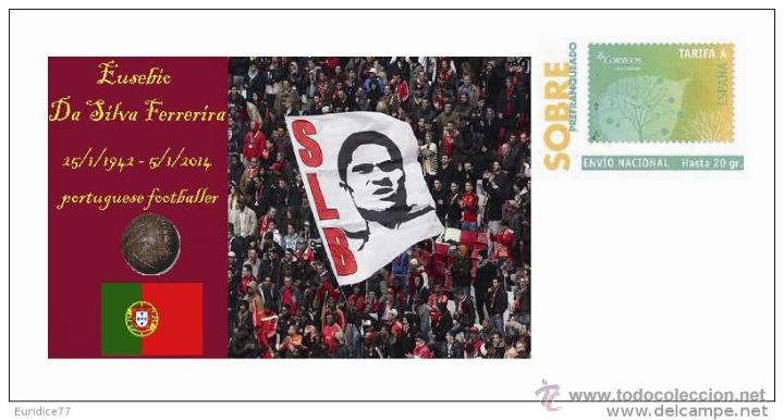 Sammelleidenschaft Sport: Espa&ntilde;a 2014 - Efem&eacute;rides 05 de enero 2014 - Homenaje a Eusebio Da Silva Ferrerira (futbolista portug