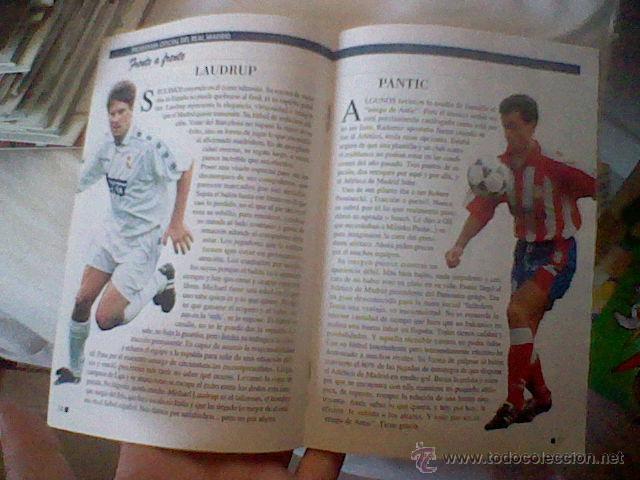 Coleccionismo deportivo: programa mano partido Real madrid ATLETICO MADRID 95 96 - Foto 2