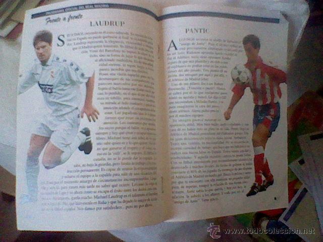 Coleccionismo deportivo: programa mano partido Real madrid ATLETICO MADRID 95 96 - Foto 2