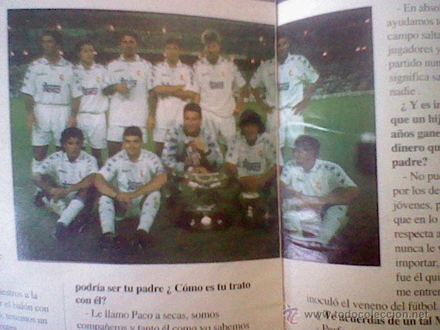 Coleccionismo deportivo: programa mano partido Real madrid CELTA 95 96 PORTADA MICHEL - Foto 2