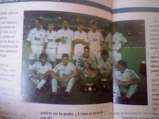 Coleccionismo deportivo: programa mano partido Real madrid CELTA 95 96 PORTADA MICHEL - Foto 2