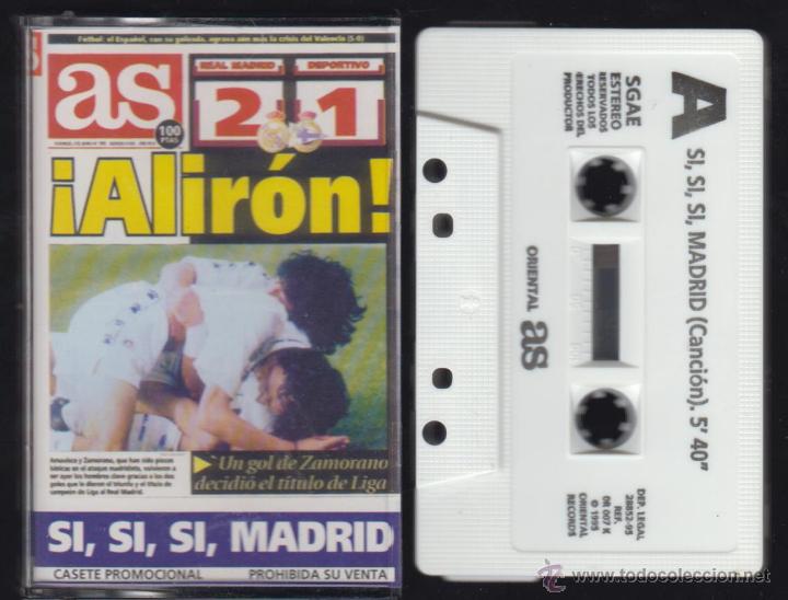 Coleccionismo deportivo: REAL MADRID cassette Alir&oacute;n Liga 1994-1995 Deportivo Coru&ntilde;a Zamorano