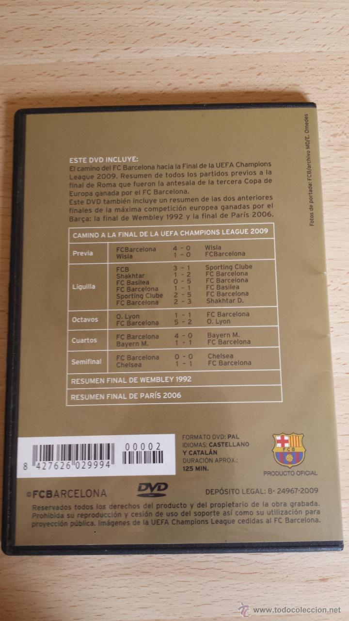 Coleccionismo deportivo: DVD Campeones de Europa 2009 - Foto 2