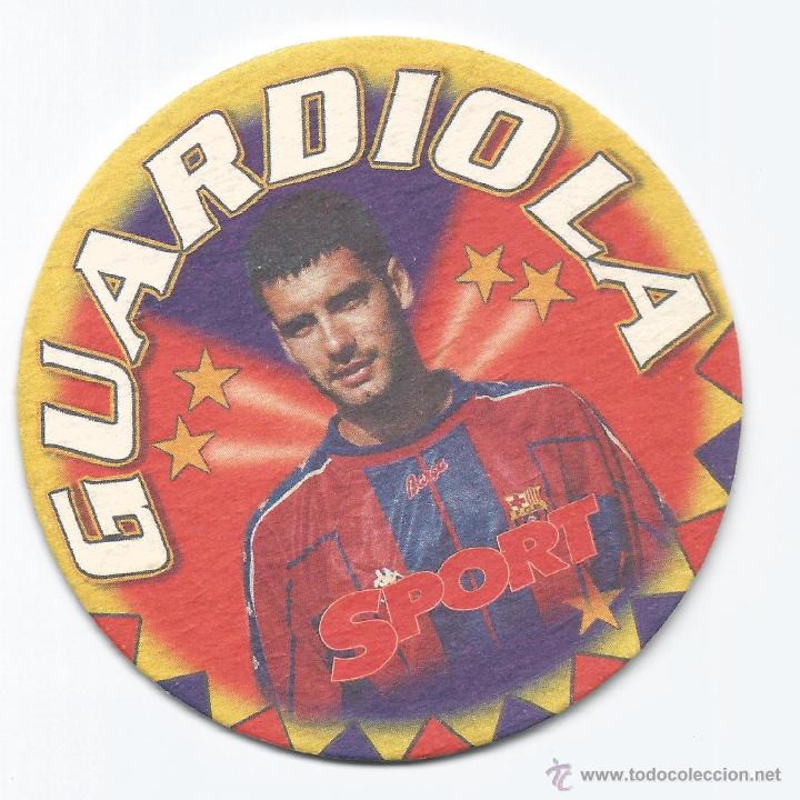 Coleccionismo deportivo: 7660- POSAVASOS DE GUARDIOLA- F.C. BARCELONA - Foto 1