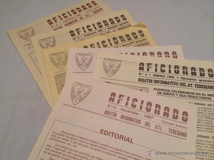 Coleccionismo deportivo: LOTE DE BOLETINES DEPORTIVOS AFICIONADO ATLETICO TERESIANO.A&Ntilde;OS 80 !!VER FOTOS Y LEER!!
