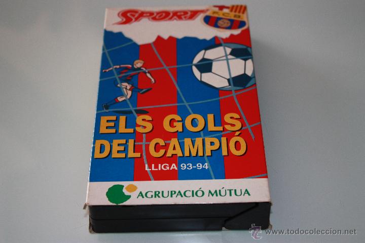 Sports collectibles: Video VHS Bar&ccedil;a FC Barcelona - Els Gols Del Campi&oacute; Lliga 93-94 - Sport