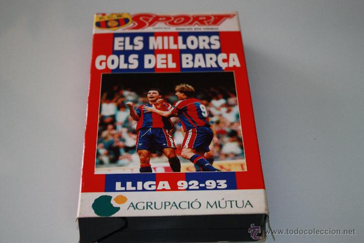 Sports collectibles: Video VHS Bar&ccedil;a FC Barcelona - Els Millors Gols del Bar&ccedil;a - Lliga 92-93 - Sport