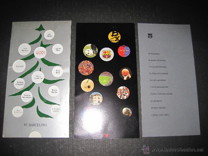Coleccionismo deportivo: F .C. BARCELONA - FELIZ NAVIDAD 2001  - (CD- 1422) - Foto 3